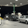buying petrol across the country has been shared on social media since the US and Israel struck Iran on February 28. (Riverstone, NSW, and Melbourne in early March pictured in this GIF). 