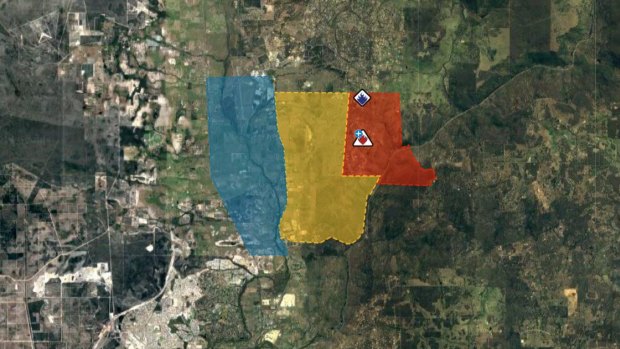 A bushfire emergency warning is in place for an area near Bullsbrook.