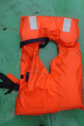 A life jacket was found in the search for survivors of the maritime accident.