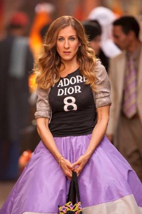 Sarah Jessica Parker as Carrie Bradshaw in the film 'Sex and the City 2'.