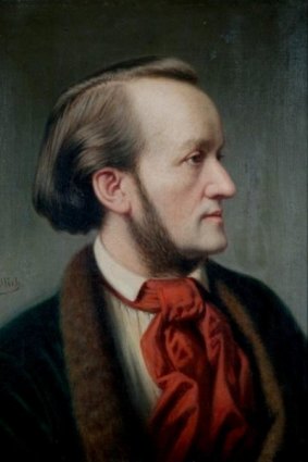 German composer Wilhelm Richard Wagner. Portrait by Cassar Willich circa 1852.