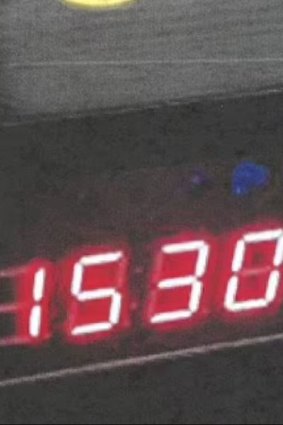 An alarm clock containing a hidden camera in Balesh Dhankhar’s home. 