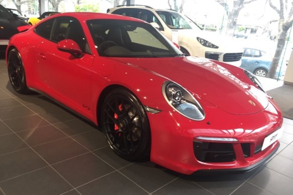 The Porsche GTS 911 that was taken from a West Melbourne car wash.