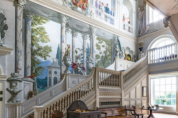 An interior view of Ragley Hall.