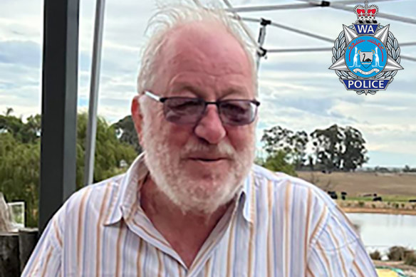 WA Police are searching for missing man John Frylinck.