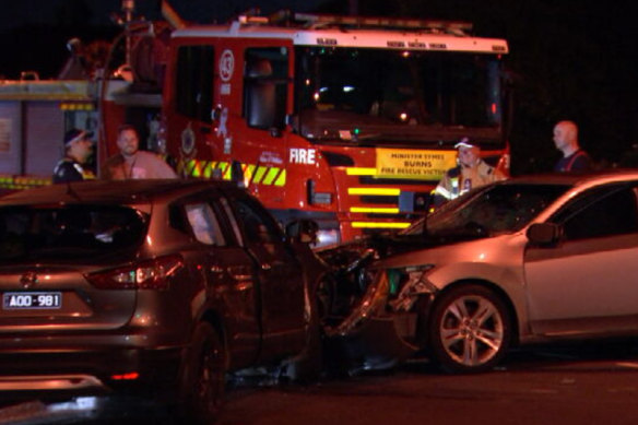 The Deer Park crash early on Friday morning.
