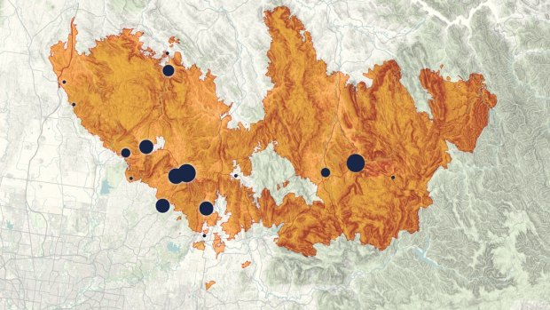 How the Black Saturday fires spread