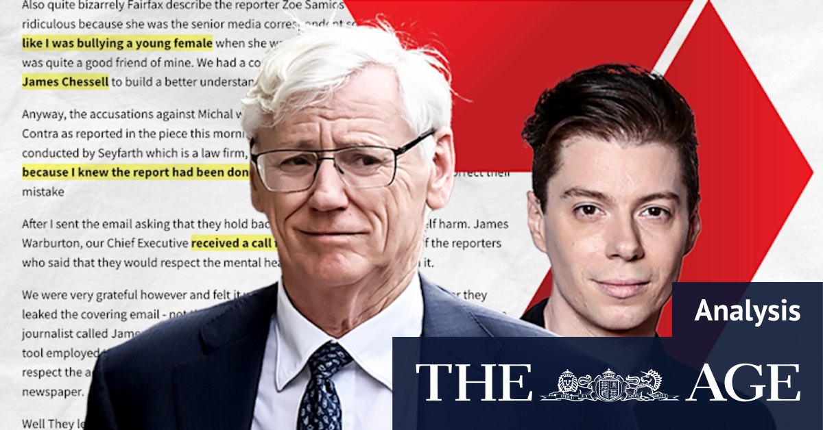 Bruce McWilliam: Channel Seven director's email to journalists revealed - Vimarsana News