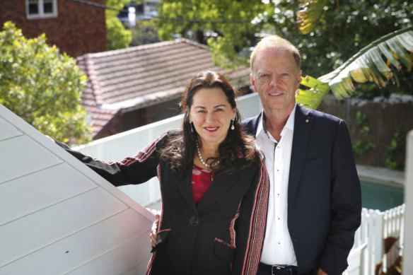 Mind Medicine Australia head Peter Hunt and his wife, Tania de Jong.