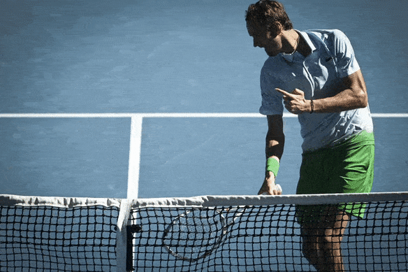 The incident in question when Medvedev’s tantrum left a net camera needing repairs