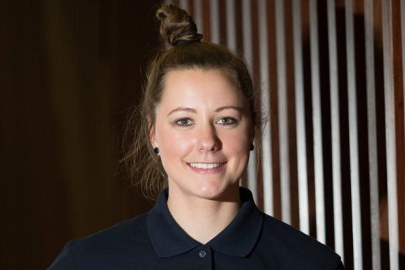 Bianca Jakobsson after being drafted by Carlton in 2016.