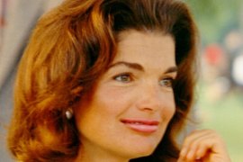 Jackie Kennedy - inspiration for Raffles Femme Fatale cocktail. Her lipstick-smeared glass is on display at the Elephant Bar.
