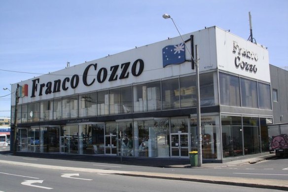 Franco Cozzo’s first store in Footscray.