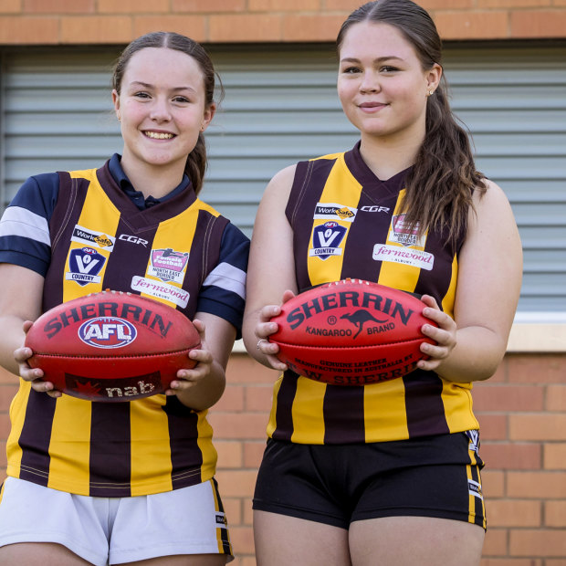 Cobram sisters Isabelle and Willow Foster play for Wangaratta.