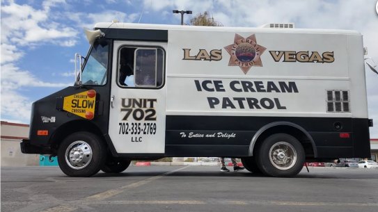 The Las Vegas Ice Cream Patrol truck.