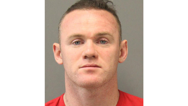 Wayne Rooney mug shot.