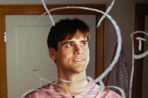 “Truman probably talked to himself in the bathroom mirror”: Jim Carrey as Truman Burbank in the The Truman Show.