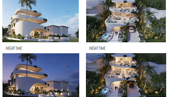 The Belmont development would include six bedrooms and an underground garage for up to five cars, according to plans submitted to Lake Macquarie City Council. 