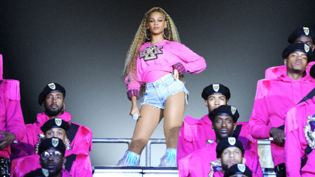 This image released by Netflix shows Beyonce in her documentary Homecoming: A Film by Beyonce. 