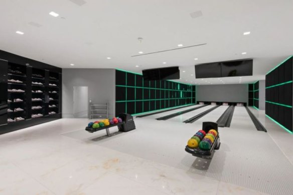 The new owners have no plans of living in the mansion that comes with its own  bowling alley.