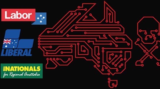 The Liberal, Labor and National parties have been hit by a sophisticated cyber attack.
