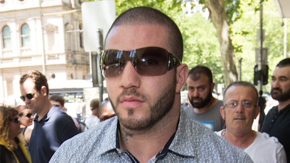 Kickboxer Suleiman Abdulrahim outside court in 2016.
