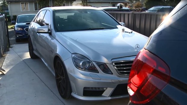 A Mercedes E63 registered in the name of Alaedine Rifai.