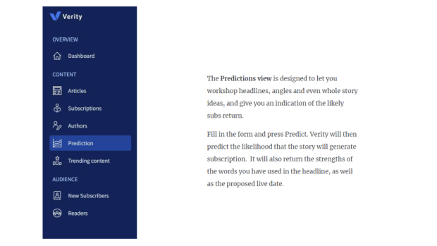 News Corp’s measurement tool has a ‘Predictions View’.