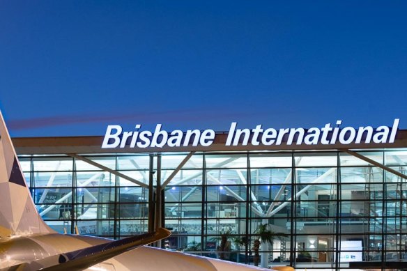 The alleged offender was intercepted at Brisbane International Airport.