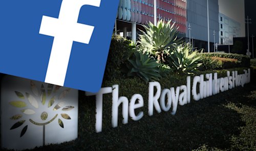 Melbourne’s Royal Childrens Hospital Facebook page has been dragged into the Facebook Ban.