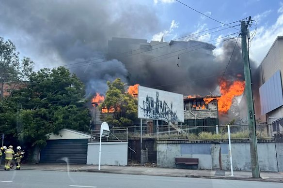 The house was fully engulfed when fire crews arrived at 2.20pm.