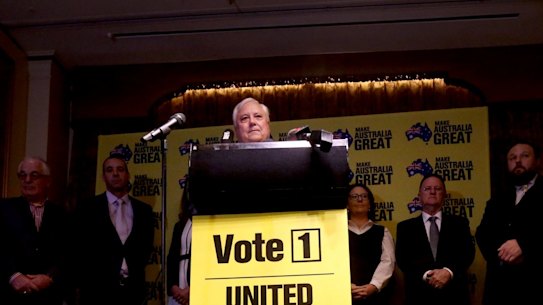Clive Palmer spent tens of millions of dollars on advertising his party's federal election campaign.