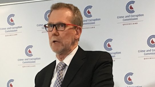 Queensland Crime and Corruption Commission chair Alan MacSporran.