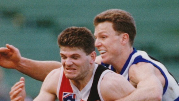 John Blakey in action for North Melbourne