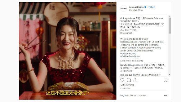 Dolce &Gabbana faced China boycott over videos that were perceived to be racist.