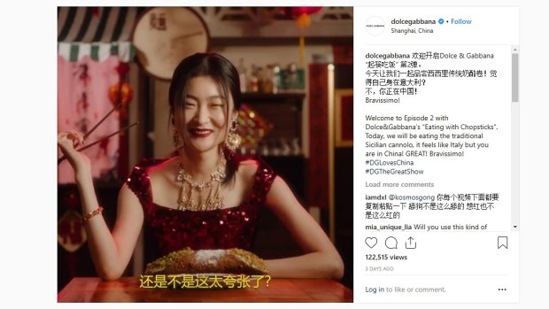 Dolce &Gabbana faced China boycott over videos that were perceived to be racist.