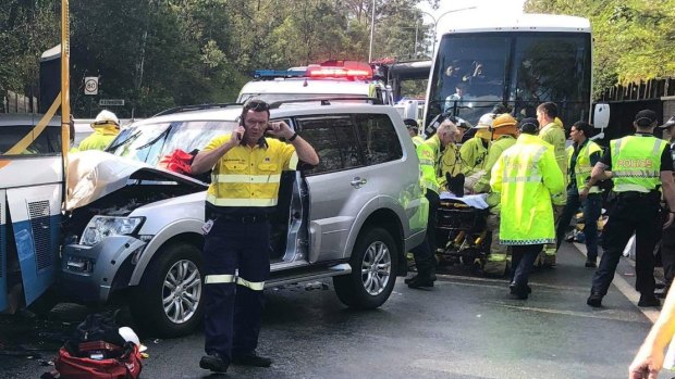 A multi-car crash on the Centenary Motorway at Jindalee in March injured almost 20 people.