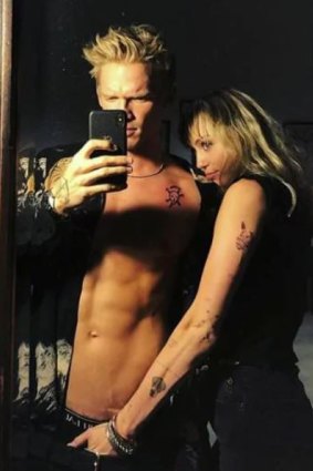 Cody Simpson and his new love interest, Miley Cyrus.