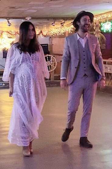 Justine and Hayden during their wedding in Austin, Texas.