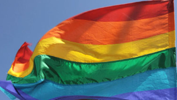 The rainbow flag symbolises homosexuality.