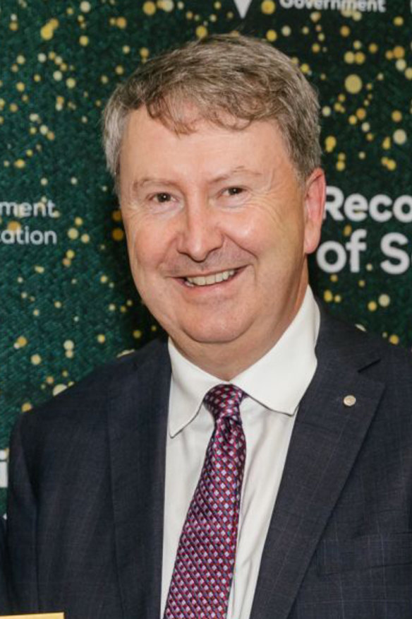 Outgoing secretary of the Department of Education, Tony Bates.