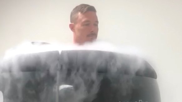 Road to recovery: cryotherapy is among the services offered by Damien Cook's company.