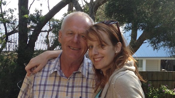 Allan Cornell with his daughter Kristin not long before his death.