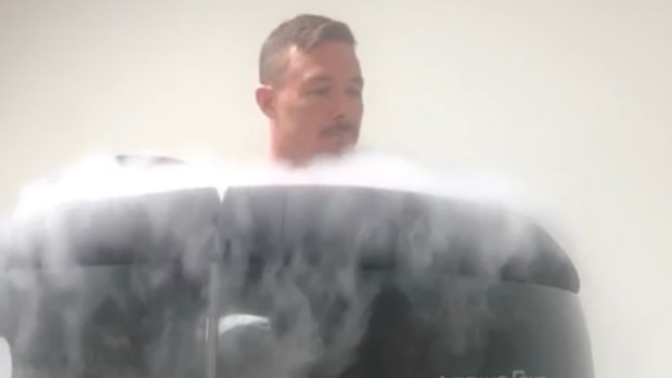 Road to recovery: cryotherapy is among the services offered by Damien Cook's company.