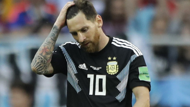 Big miss: Lionel Messi took ten shots, including a penalty, and failed to score.