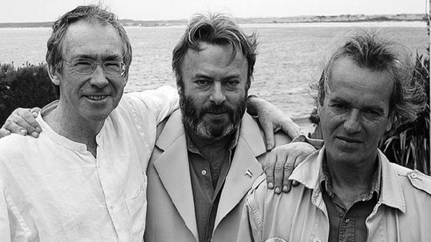 Martin Amis (right) with Ian McEwan (left) and Amis' great friend, Christopher Hitchens. Inside Story is, among other things, a homage to Hitchens.