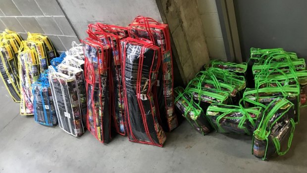 There will be fewer illegal fireworks on the black market after police intercepted this haul.