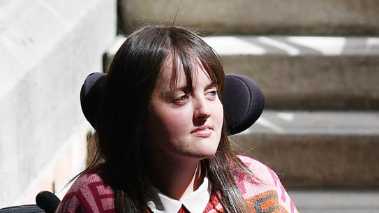 Stacey Christie says it is incredibly frustrating when stairs mean she can't access a building.