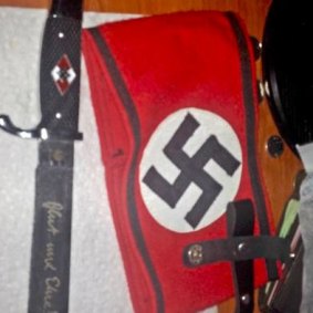 Nazi regalia in an image linked to Bryer Schmegelsky.