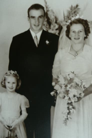 June marries Jack Alston in March 1948, with her sister Dorothy as flower girl. 